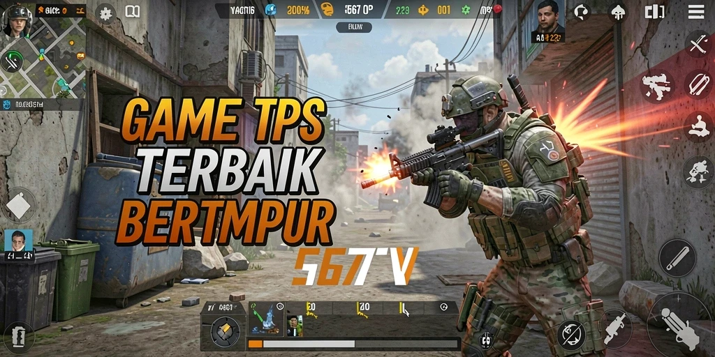 Screenshot menampilkan aksi bertempur yang menegangkan dalam 567TV.