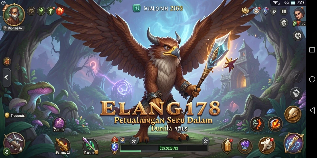Tampilan gameplay menakjubkan dari ELANG178 yang penuh aksi RPG.