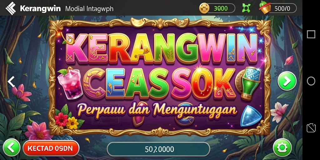 Tampilan gameplay menarik dari KERANGWIN dengan berbagai slot yang tersedia.
