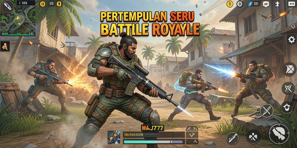 Gameplay seru MAJ777 dengan pertempuran intens di arena.