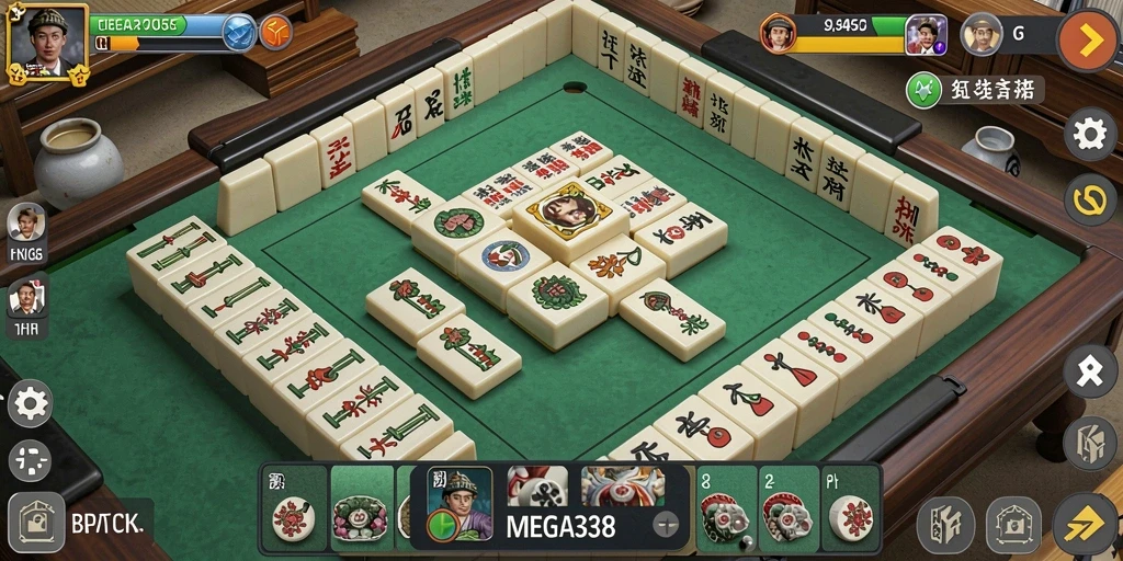Tampilan gameplay <strong>MEGA338</strong> yang menarik dalam permainan Mahjong.