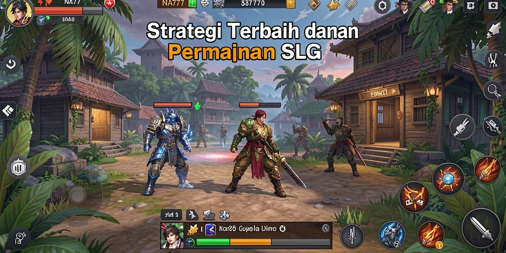 Tampilan gameplay SLG yang dinamis dan menarik dari NA777.