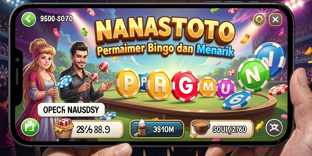 Screenshot gameplay NANASTOTO menampilkan suasana Bingo yang seru dan interaktif.