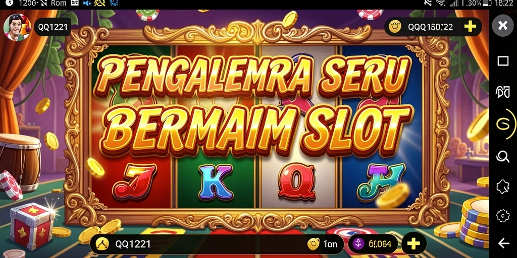 Menggambarkan gameplay seru dan menyenangkan di QQ1221.