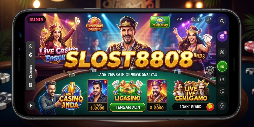 Tampilan menarik gameplay Live Casino di SLOST8808.