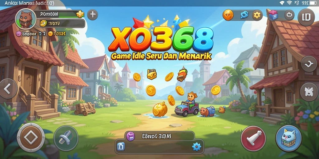 Tampilan gameplay Idle yang menarik dan menenangkan di XO368.